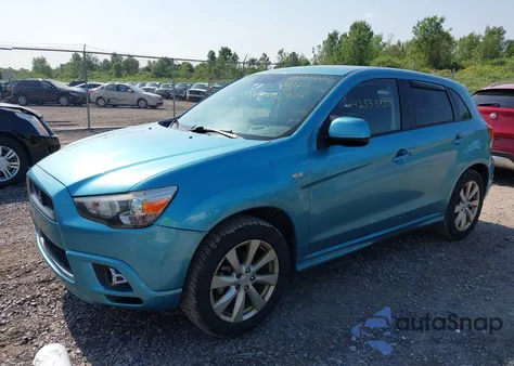 2012 Mitsubishi Outlander Sport Se из США, поврежденный, VIN JA4AR4AUXCZ008569